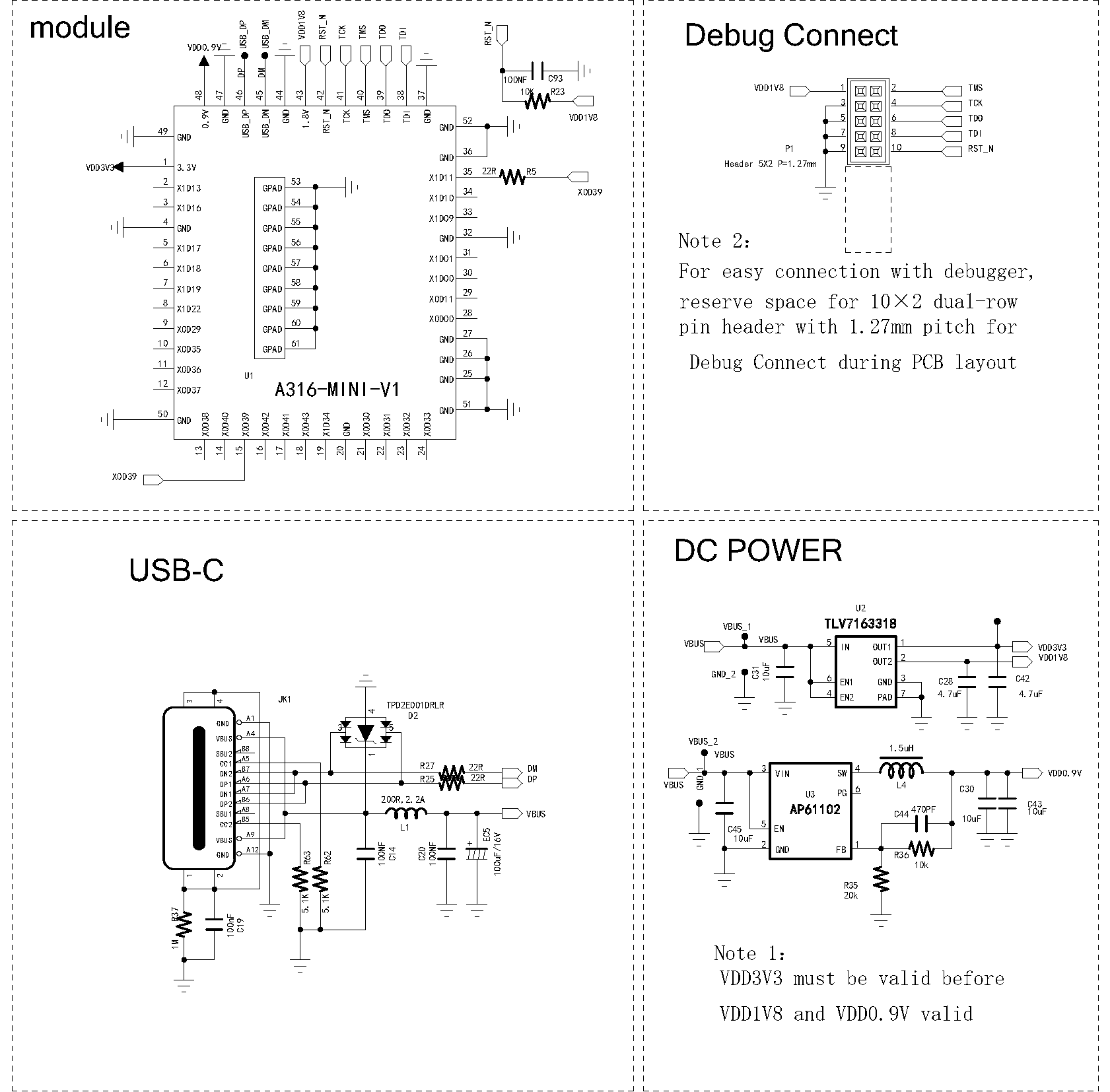 A316-Mini-V1 Minimum System Reference Design A316-Mini-V1 Minimum System Reference Design